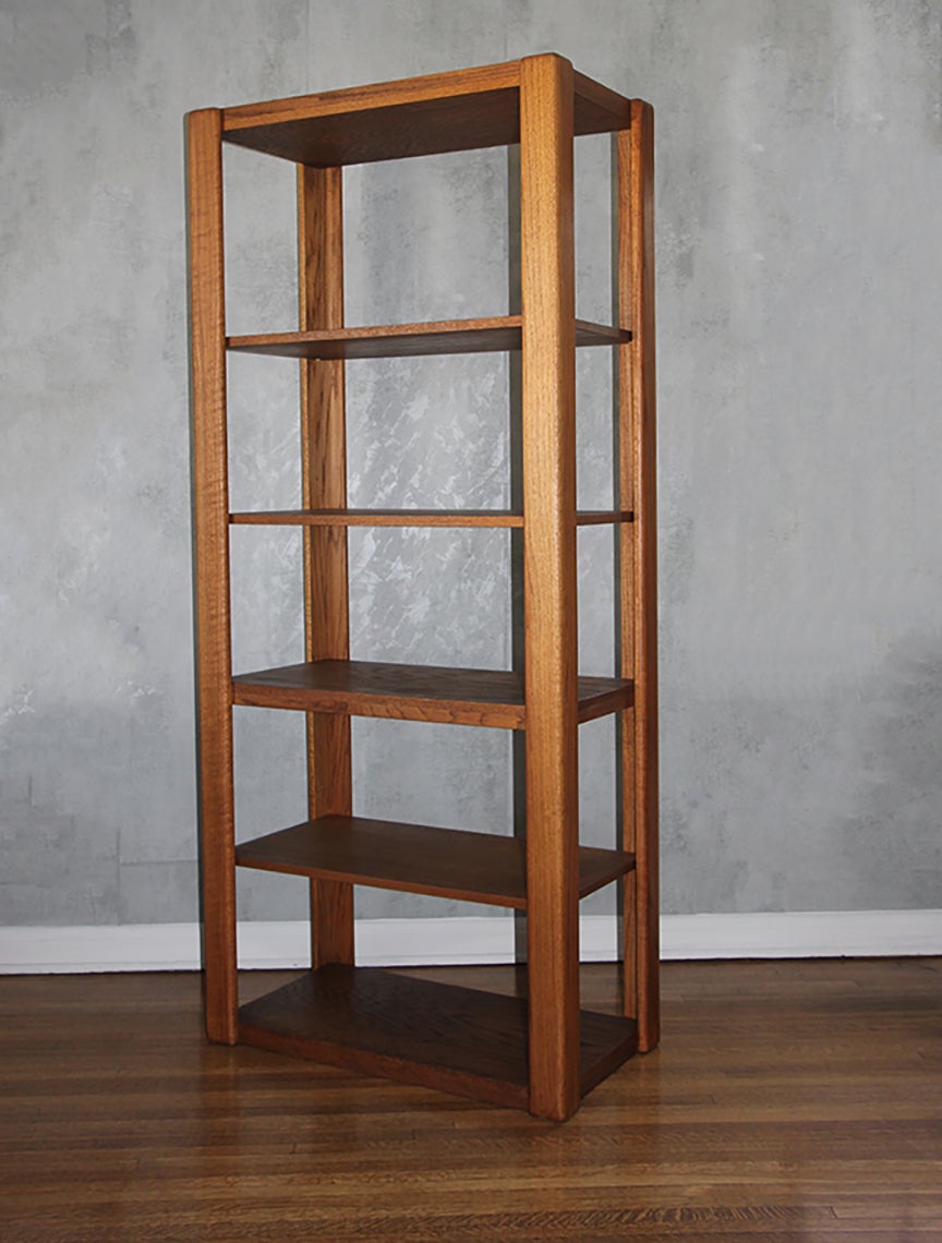 Lou Hodges California Modern Bookcase, 1970s For Sale