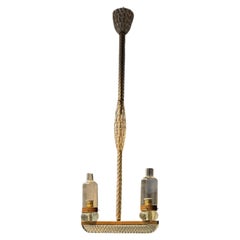 Rare 2 lights pendant by Seguso Murano 1940