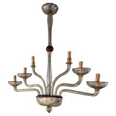 MVM Cappelin chandelier circa 1930 Murano Italy