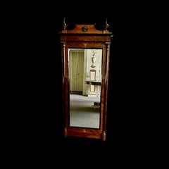 A full length 19th Century Norwegian Biedermeier dressing mirror