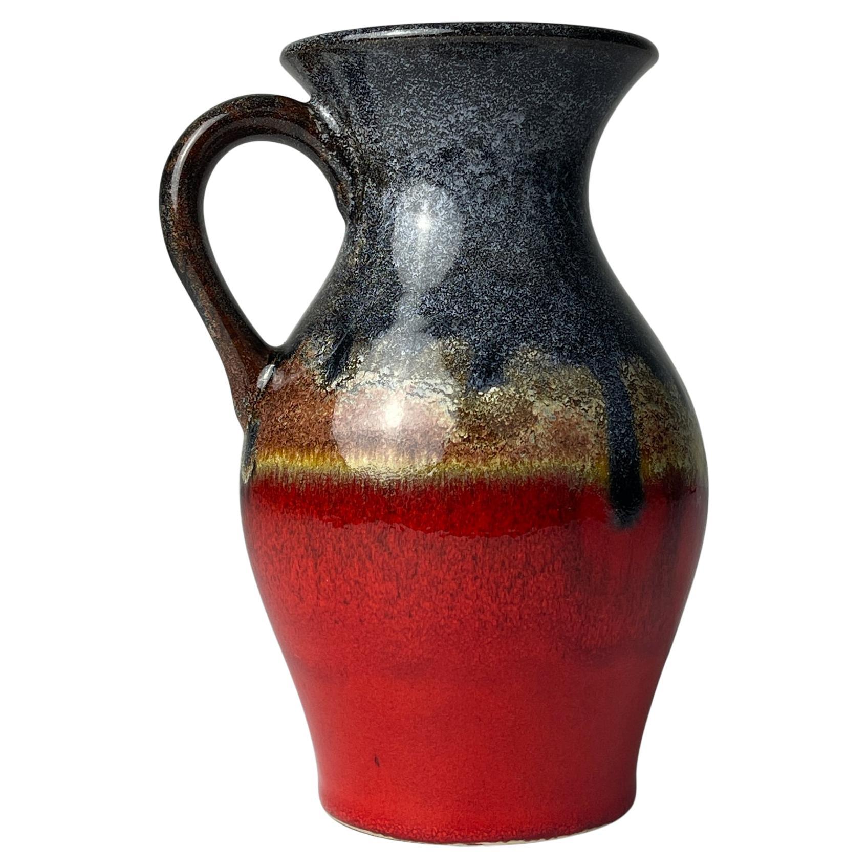 Jarrón vintage de cerámica Lava, Alemania Occidental, 1970