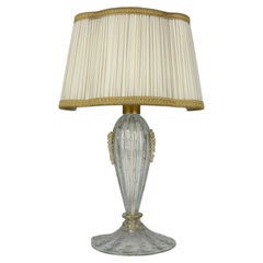 Lampe de table originale en verre de Murano par Barovier&Toso, Italie, années 1980