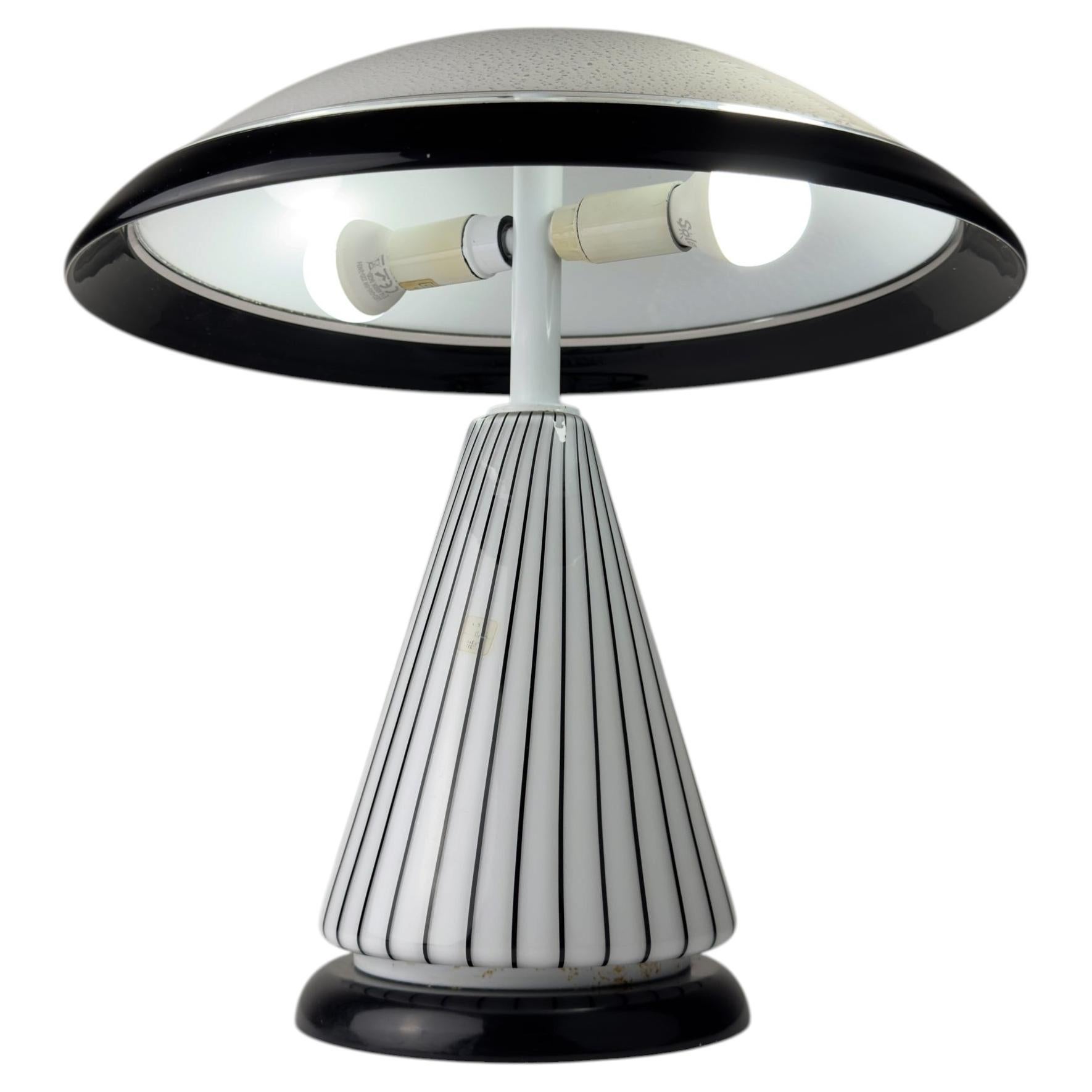 Original vintage murano table lamp by Zonca, Italy 1980s For Sale