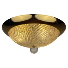Lámpara de techo vintage de Murano, Italia, década de 1980. Estilo «mid-century modern»