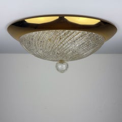 Lámpara de techo vintage de Murano, Italia, década de 1980. Estilo «mid-century modern»