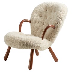 Re-Edition Sheepskin Clam Chair by Arnold Madsen
