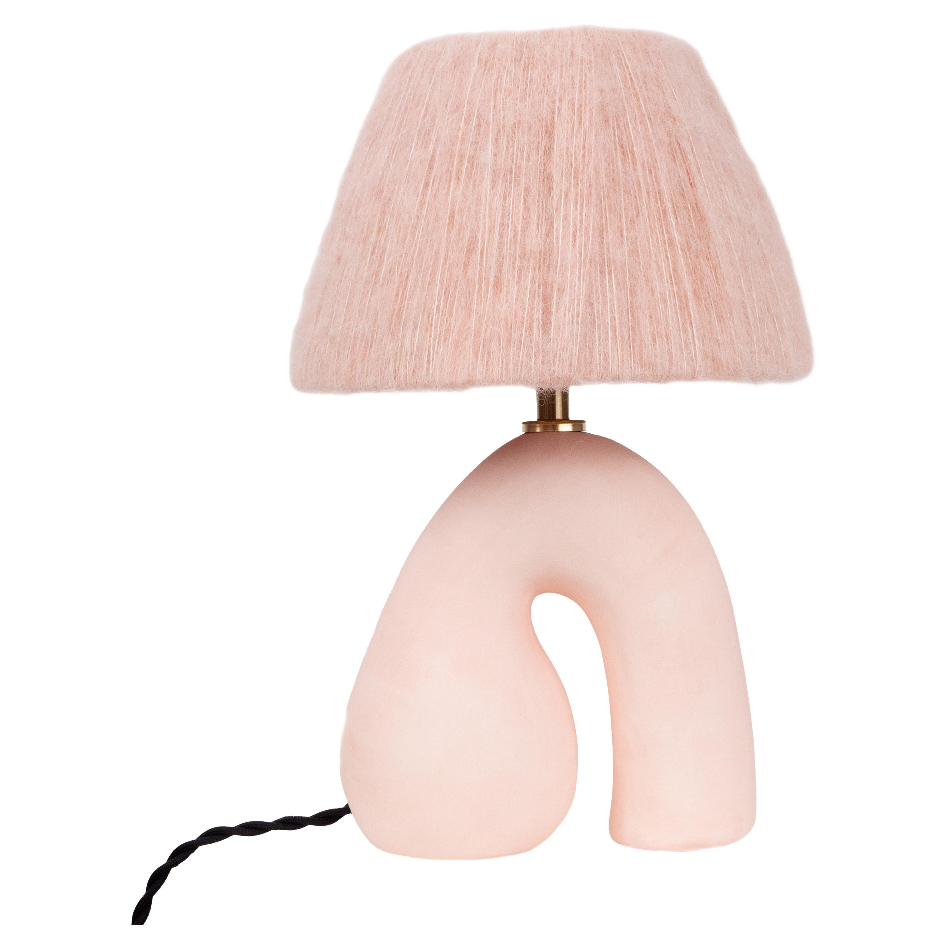 ‘Opposée’ Table Lamp - Pink 'Matte' For Sale