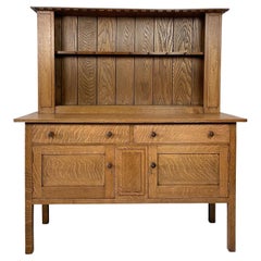 Antique Arts & Crafts Heal ‘Letchworth’ Oak Dresser