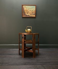 Glasgow School Oak Circular Top Table