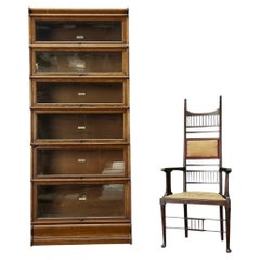 Globe Wernicke 6 Tier Stacking Oak Bookcase