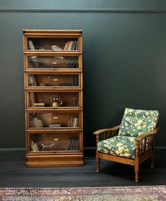 Globe Wernicke 6 Tier Stacking Oak Bookcase
