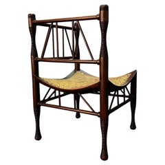 Sedia-sgabello "Thebes" del Movimento Estetico, pezzo raro di Liberty & Co
