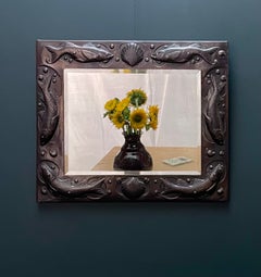 Arts & Crafts Copper Newlyn Framed Mirror