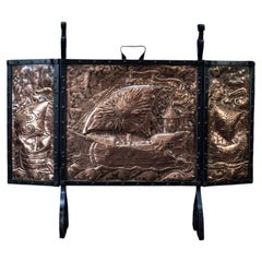 Arts & Crafts Copper Fireguard