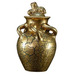 Lidded vase by Sir Edmund Elton