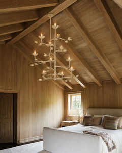 Four Leaf Cluster Plaster Chandelier