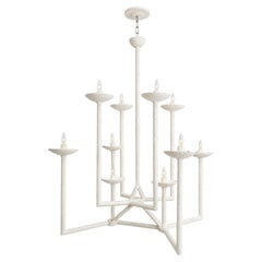 Handcrafted Plaster Triangles Chandelier by Tracey Garet of Apsara
