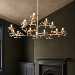 Single Layer Garden Plaster Chandelier by Tracey Garet of Apsara Interior Design
