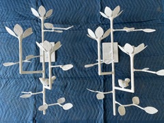Custom Giacometti Style Garden Plaster Sconce by Tracey Garet