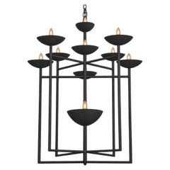 Double Lantern in Black Painted Blaster by Tracey Garet of Apsara Interior Desig