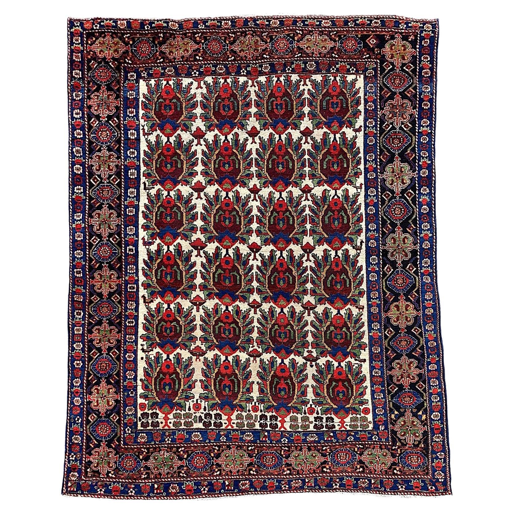 Tappeto antico Afshar 1,85 m x 1,48 m