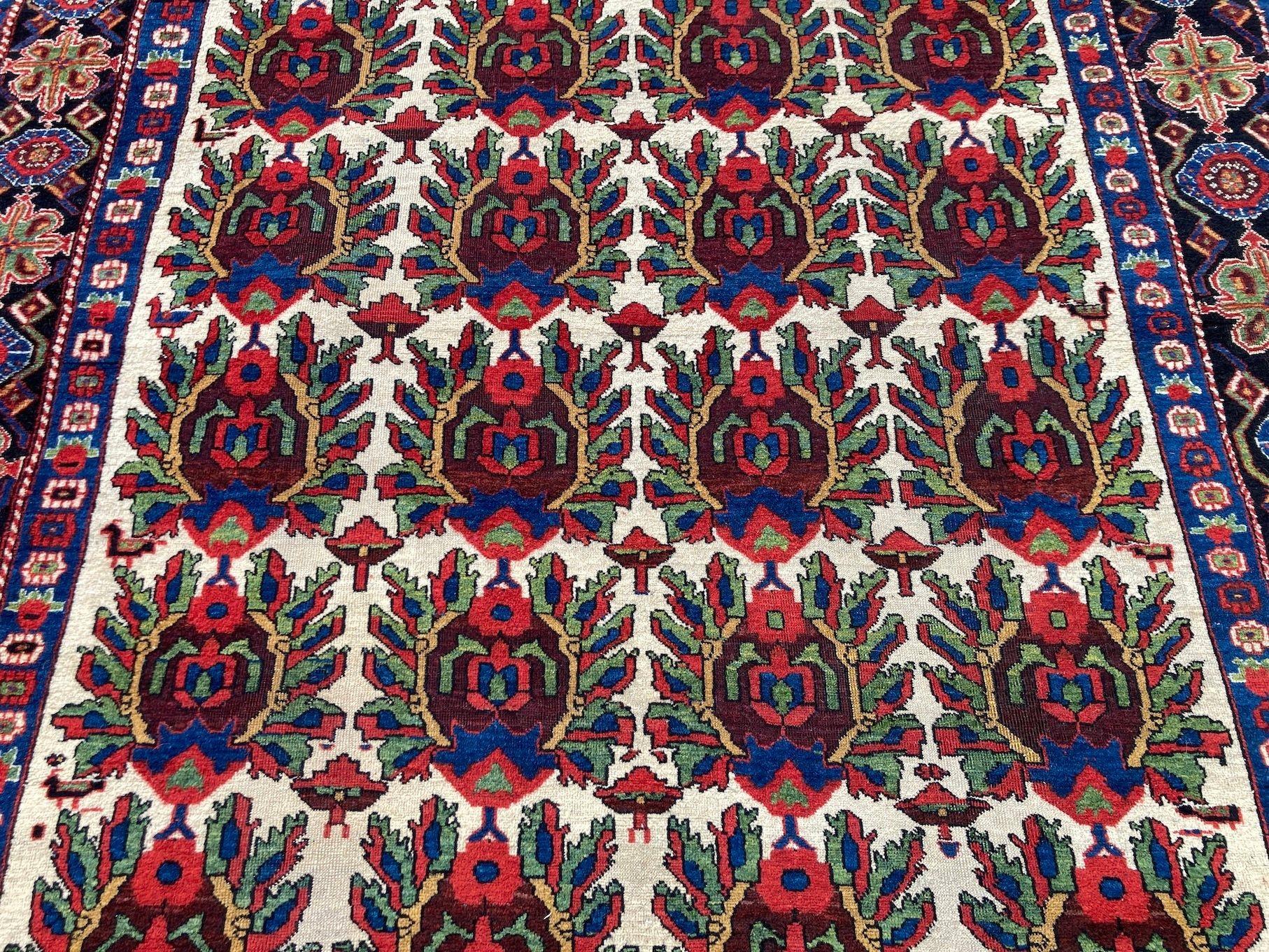 Tappeto antico Afshar 1,85 m x 1,48 m in vendita 3