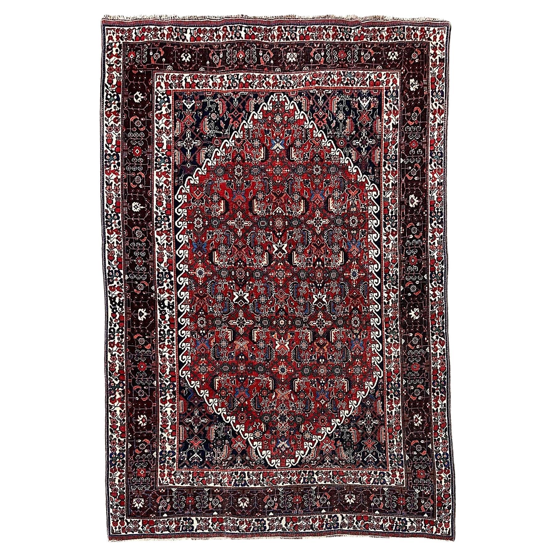 Tappeto antico Qashqai 2,61m x 1,65m in vendita