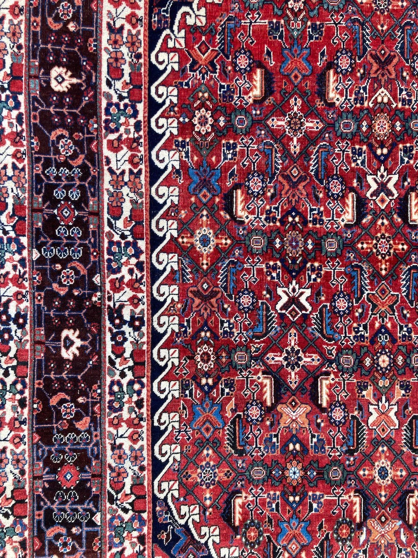 Tappeto antico Qashqai 2,61m x 1,65m in vendita 8