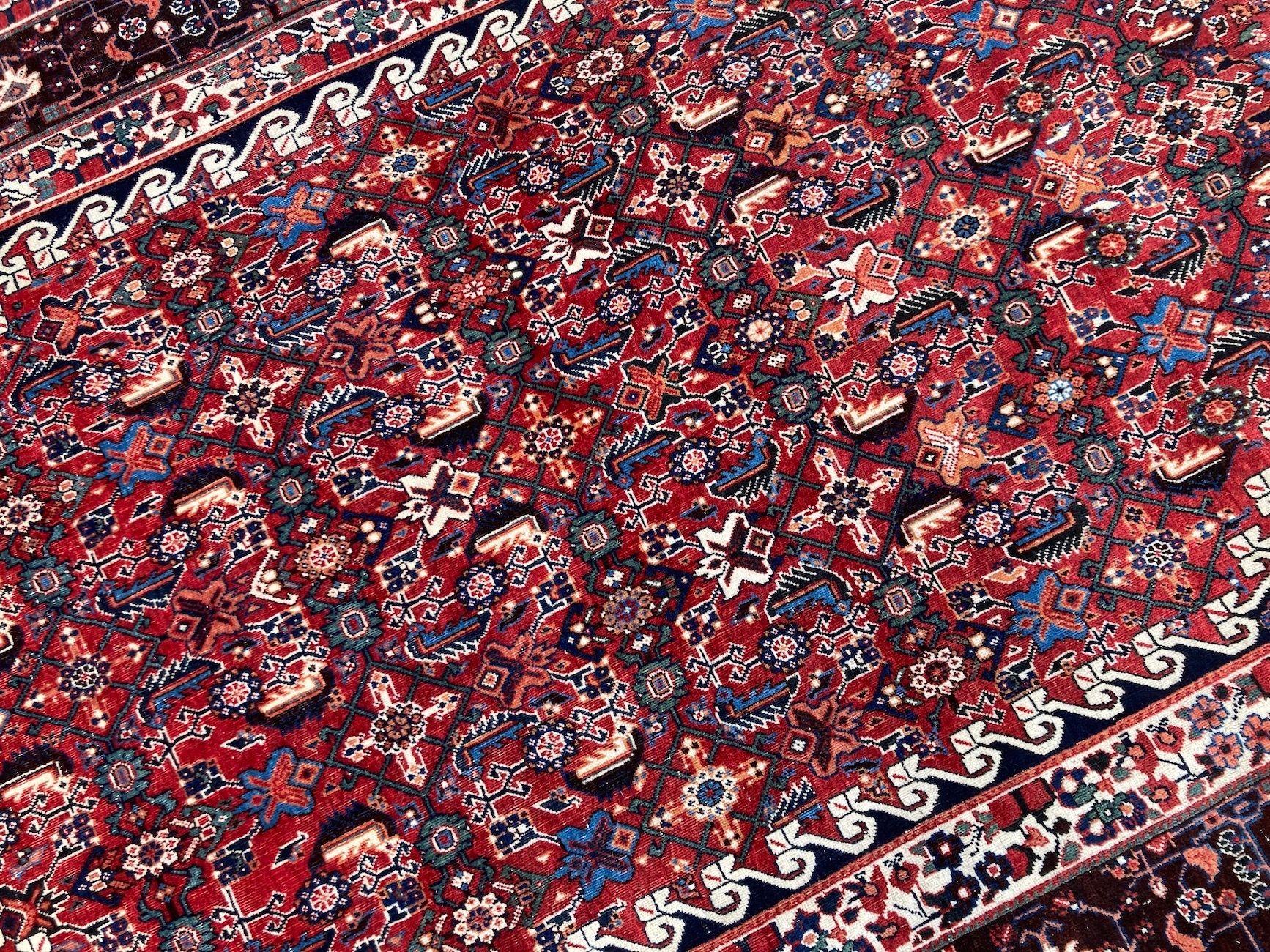 Tappeto antico Qashqai 2,61m x 1,65m in vendita 6