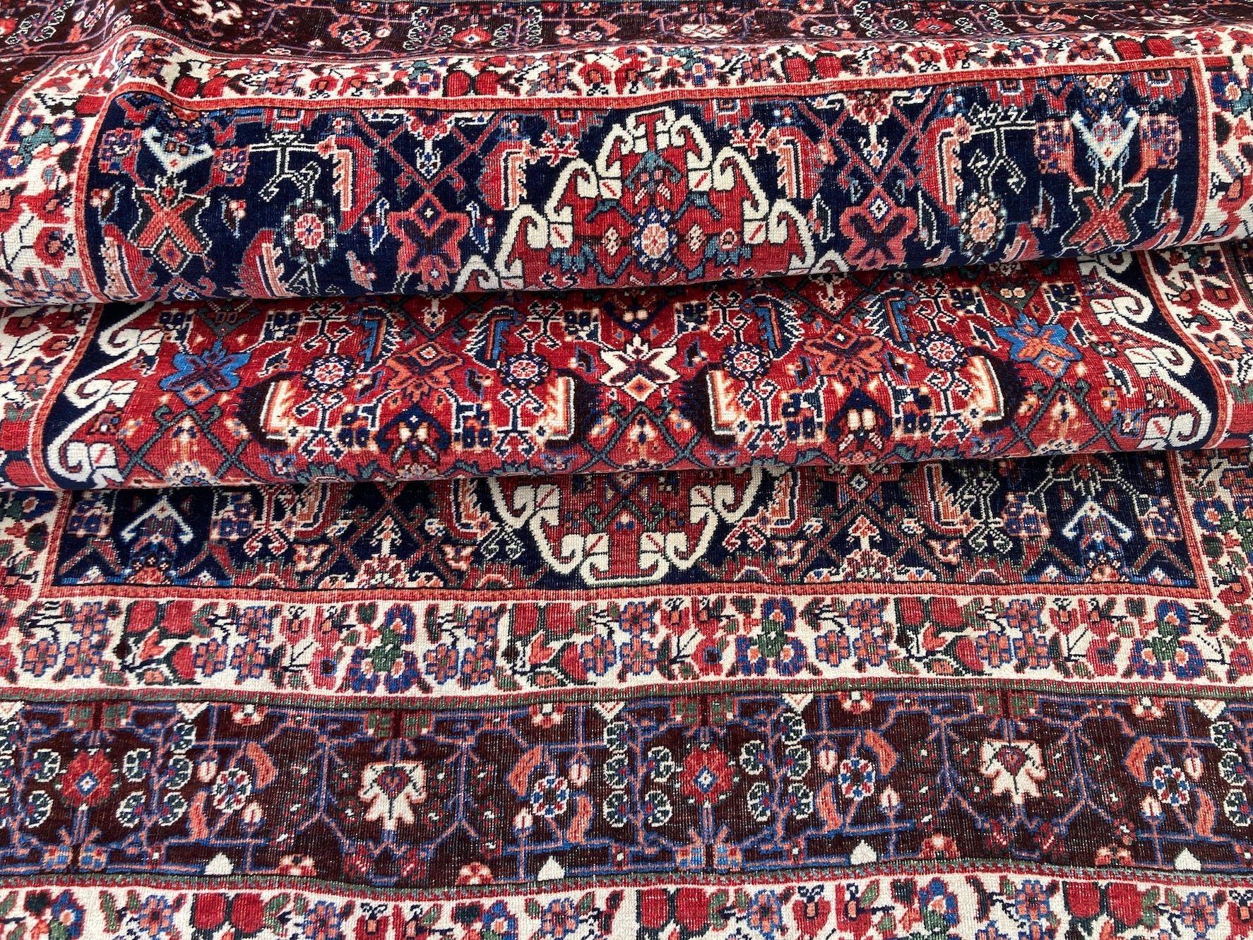 Tappeto antico Qashqai 2,61m x 1,65m in vendita 11