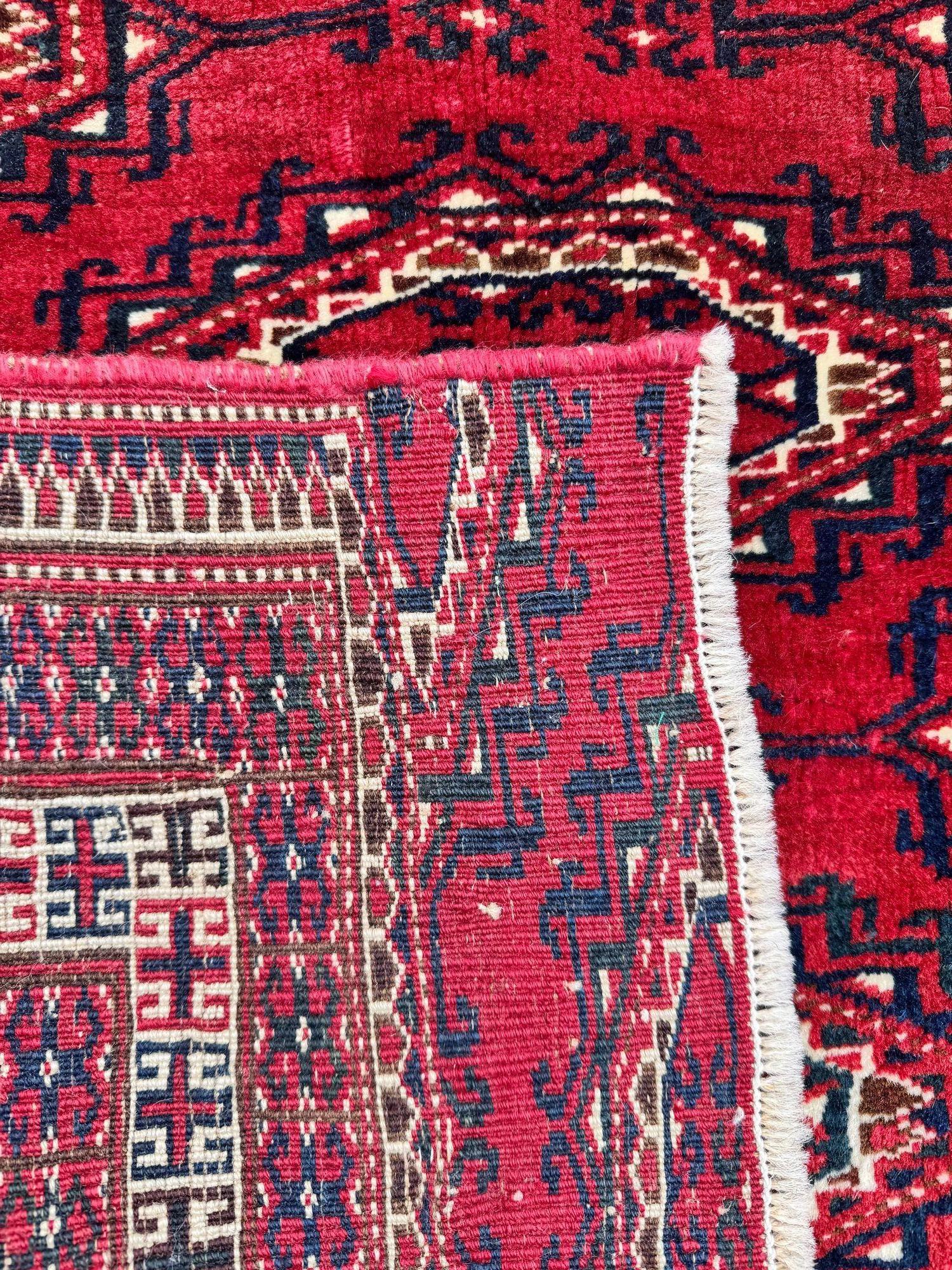 Tappeto vintage Turkmen Yomut 1,22 m x 0,95 m in vendita 11