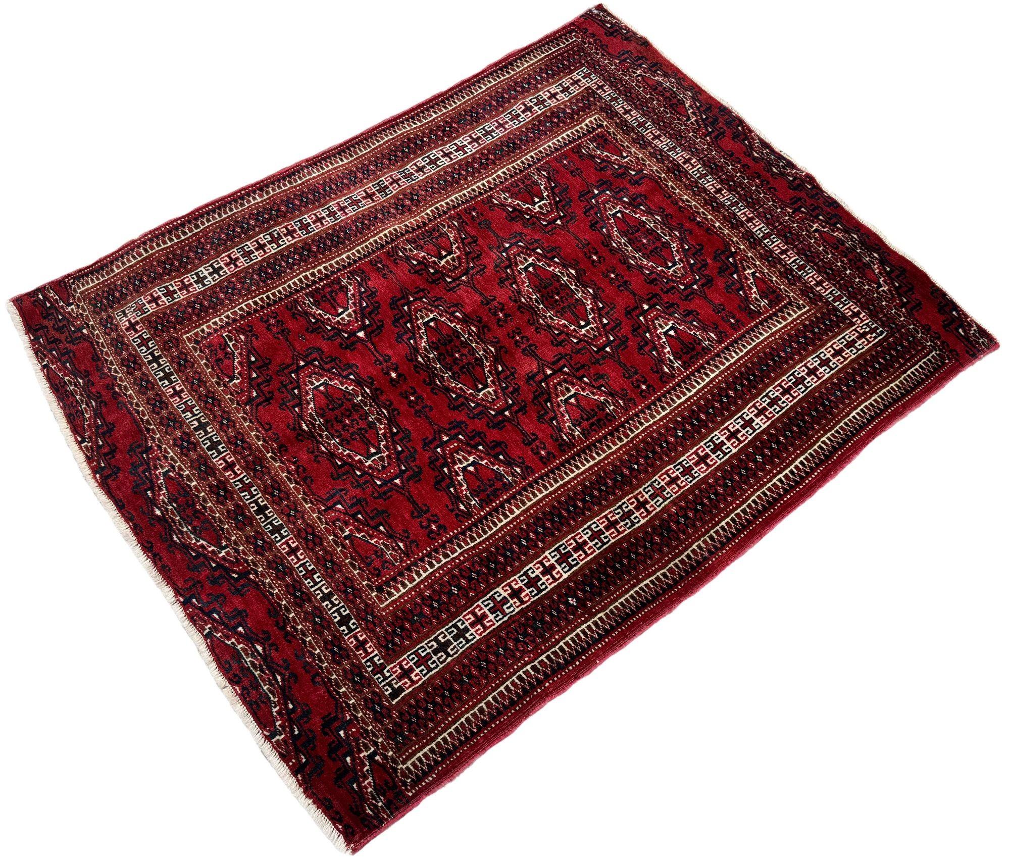 Turkmeno Tappeto vintage Turkmen Yomut 1,22 m x 0,95 m in vendita