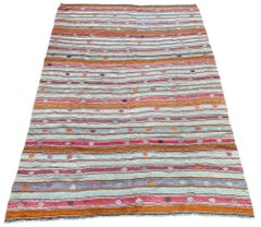 Kilim anatolio vintage de 2,56 m x 1,80 m