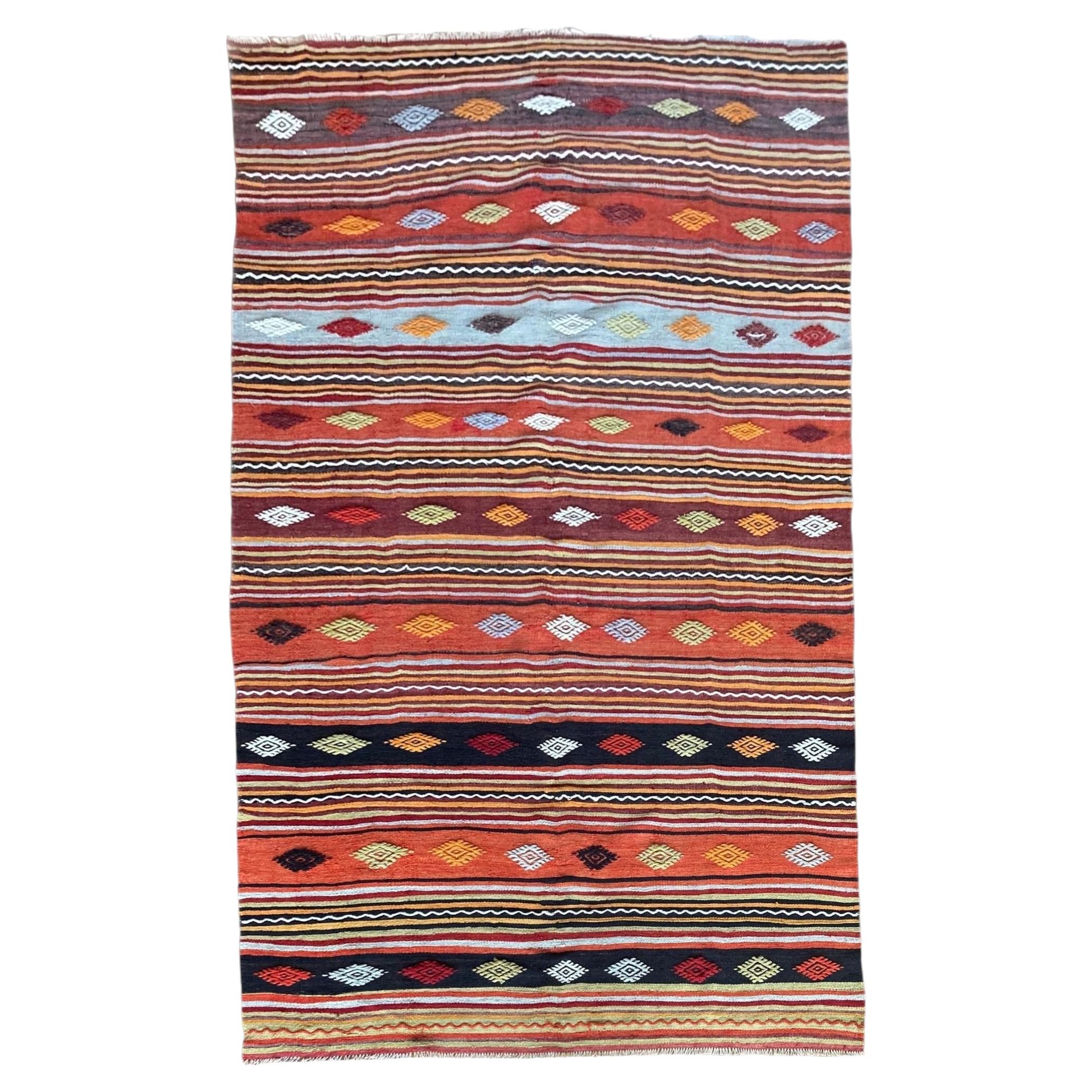 Vintage Anatolian Kilim 2.95m x 1.64m