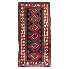 Antiker kaukasischer Kazak-Teppich 2,34 m x 1,18 m