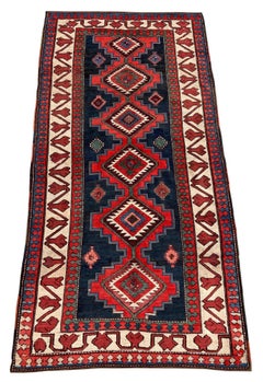 Antique Caucasian Kazak Rug 2.34m X 1.18m