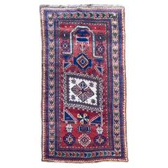 Antique Caucasian Fachralo Kazak Prayer Rug 2.48m x 1.30m