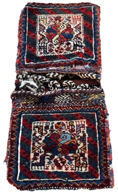 Antique Qashqai Khorjin Bag 0.53m x 0.26m