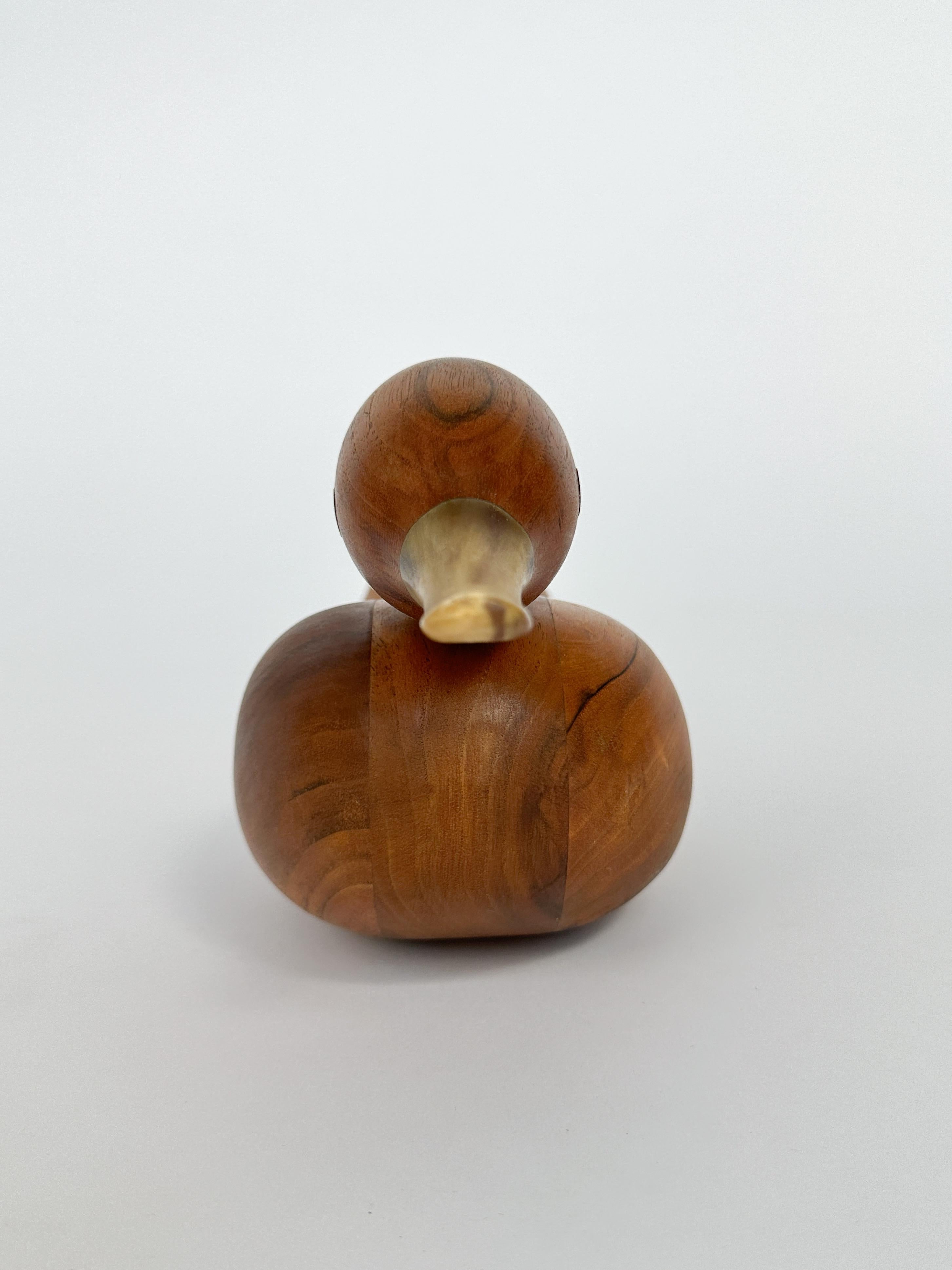 Carl Auböck Duck Valet Walnuss Horn Schale Österreich 1960er Jahre Catch All Model 4960 im Zustand „Gut“ im Angebot in Basel, BS