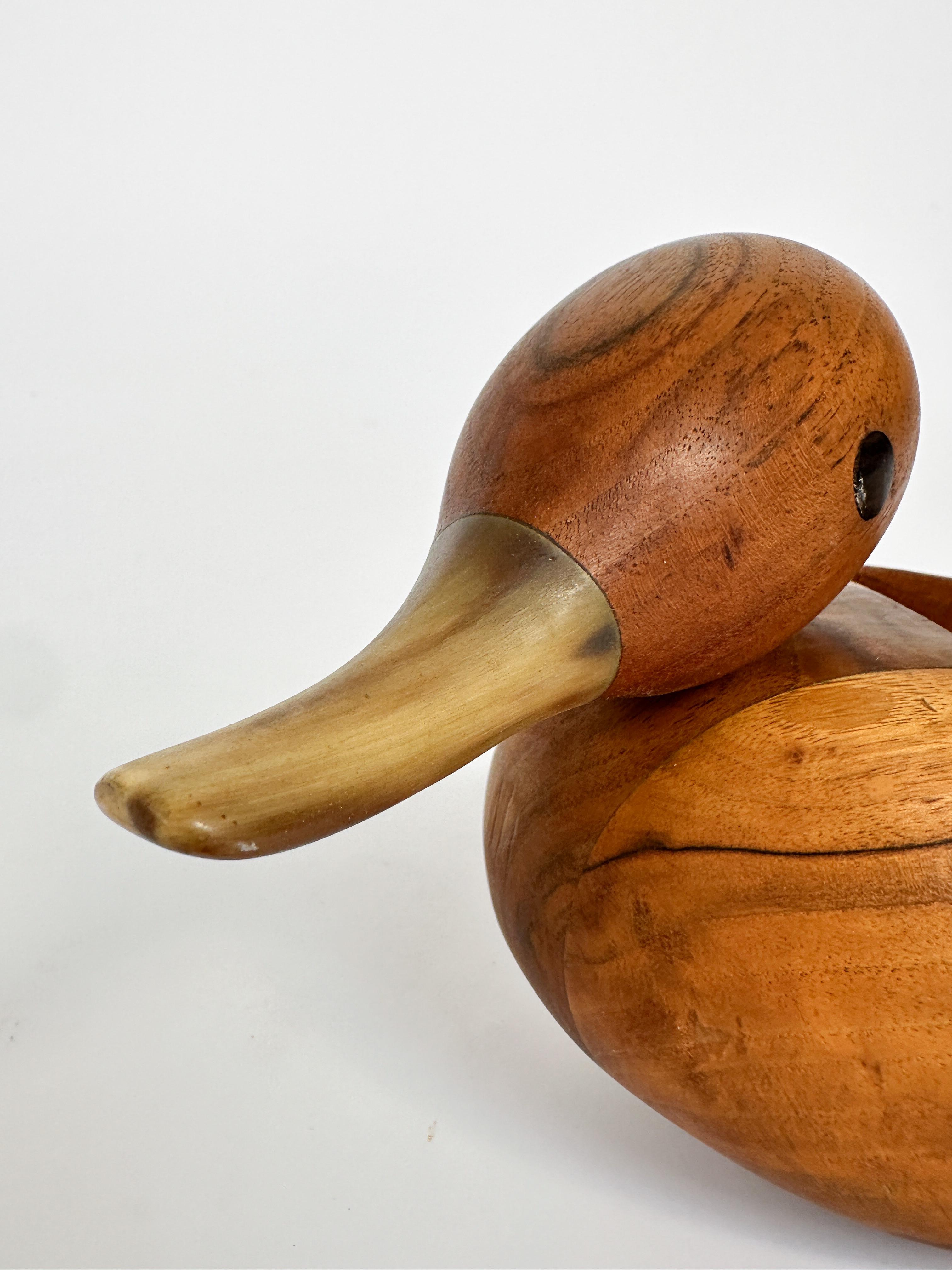 Carl Auböck Duck Valet Walnuss Horn Schale Österreich 1960er Jahre Catch All Model 4960 im Angebot 3