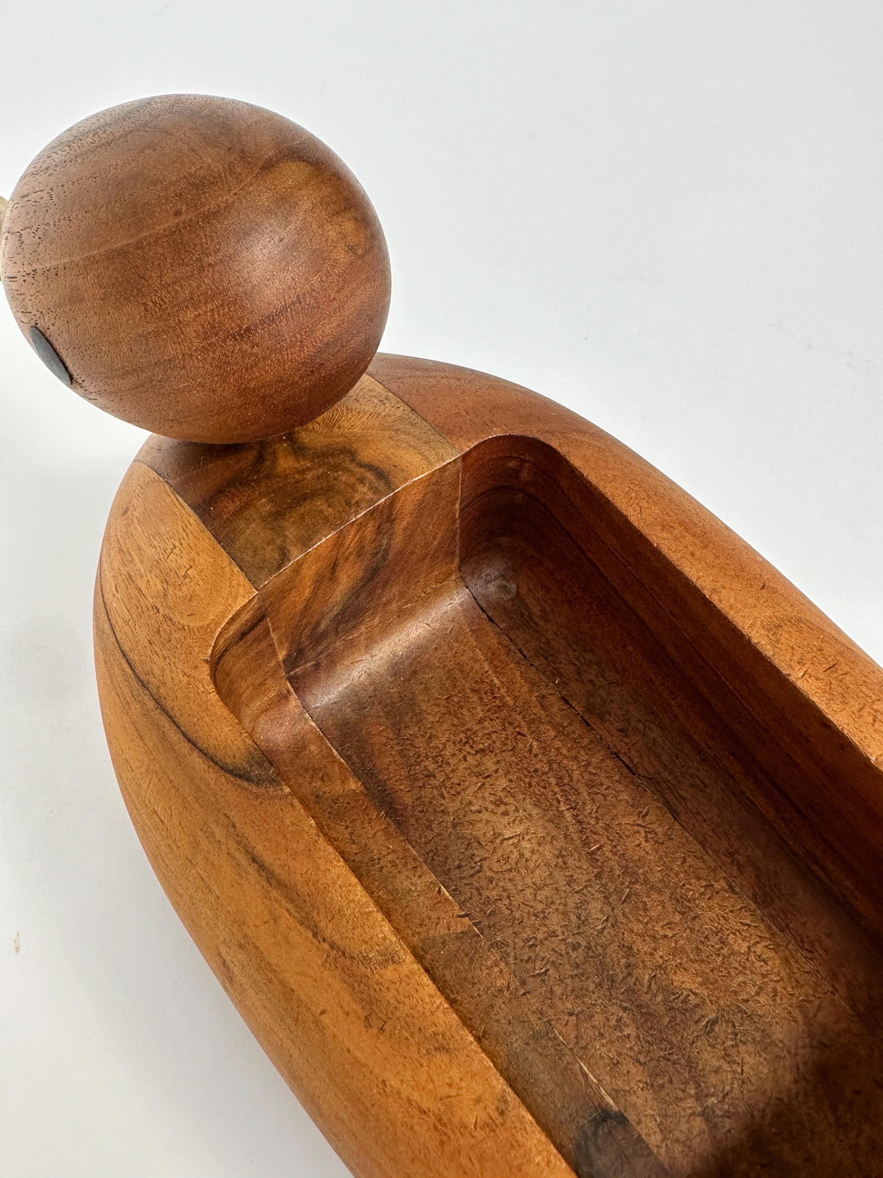 Carl Auböck Duck Valet Walnuss Horn Schale Österreich 1960er Jahre Catch All Model 4960 im Angebot 6
