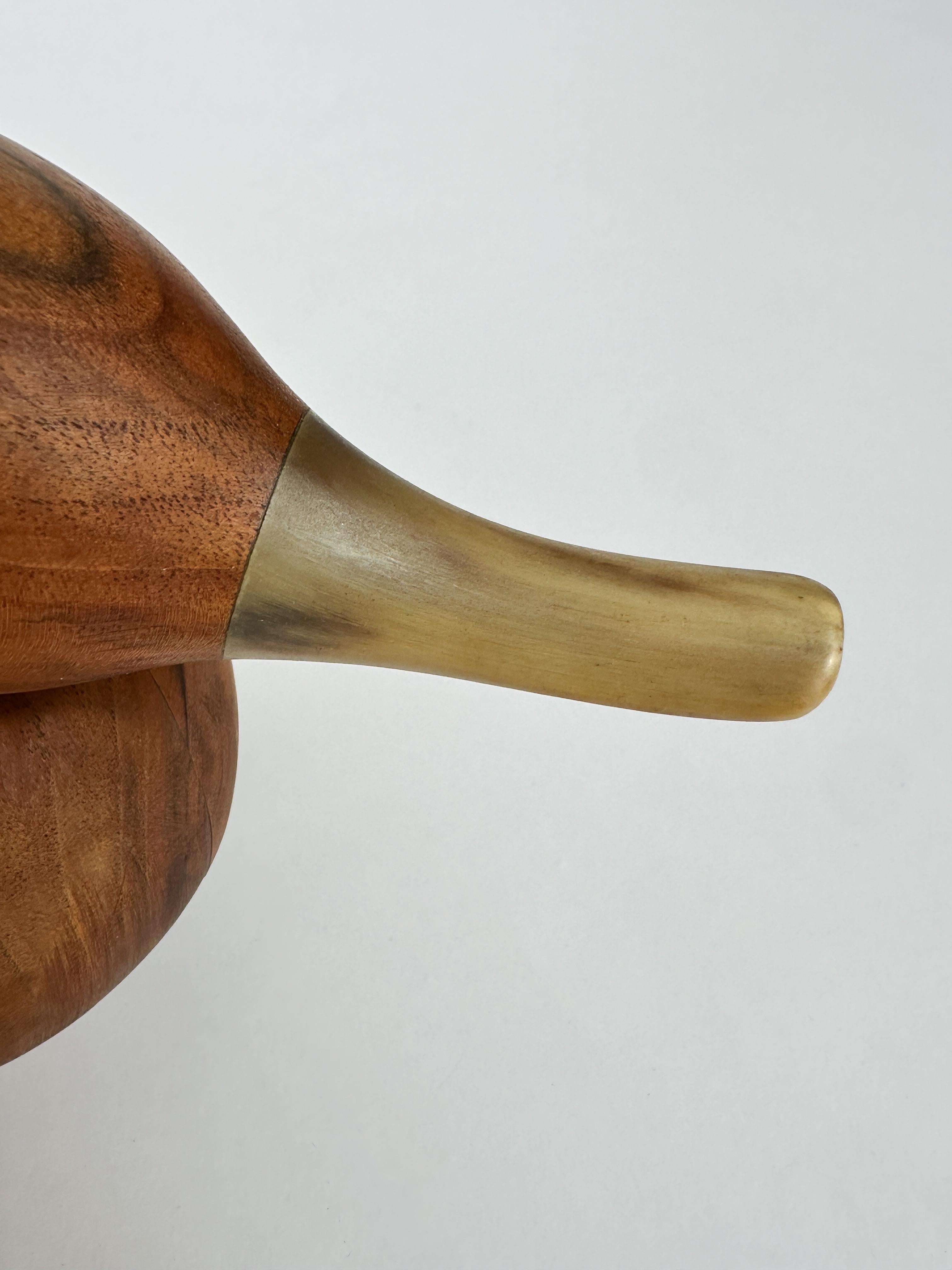 Carl Auböck Duck Valet Walnuss Horn Schale Österreich 1960er Jahre Catch All Model 4960 im Angebot 5