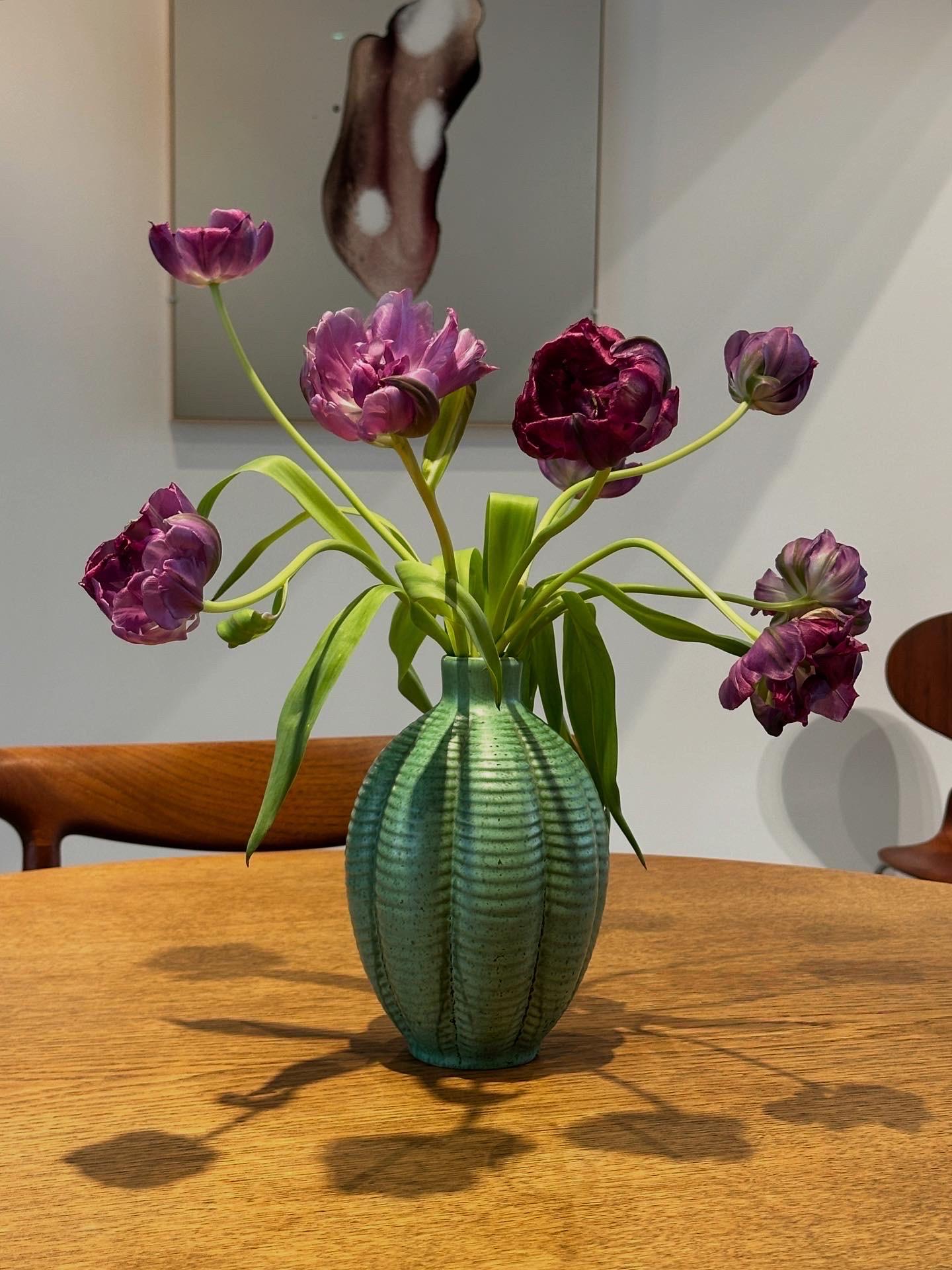 Art Déco Anna Lisa Thomson Vaso Greene & Greene Ekeby Svezia anni '30 in vendita