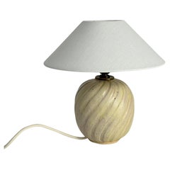 Anna Lisa Thomson lampe de bureau Ekeby Ceramics Suède des années 1930 glaçure tourbillonnante