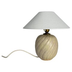 Anna Lisa Thomson Tischlampe Ekeby Keramik Schweden 1930er Jahre Wirbelglasur