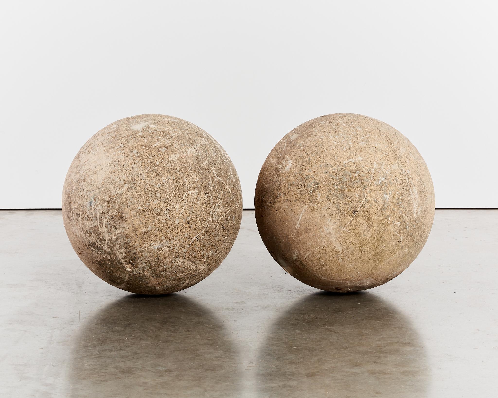 XXL brutalist architectural concrete spheres - of significant historical value In Good Condition For Sale In London, GB