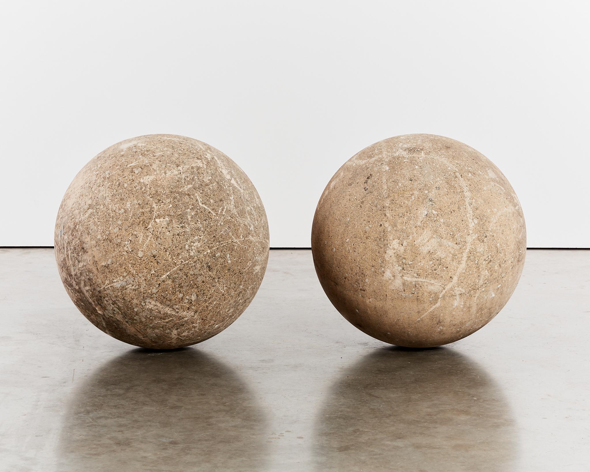 20th Century XXL brutalist architectural concrete spheres - of significant historical value For Sale