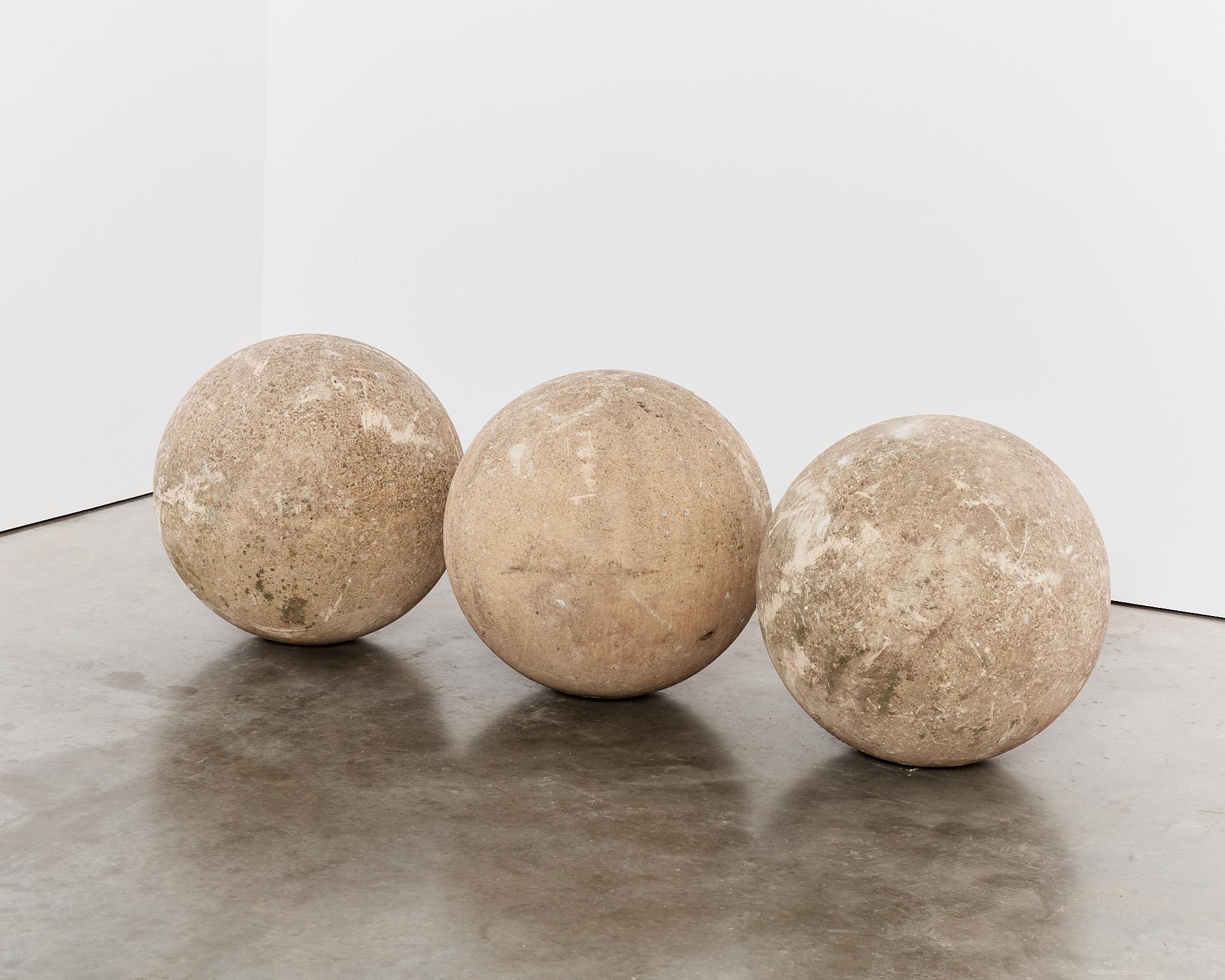 XXL brutalist architectural concrete spheres - of significant historical value For Sale 1