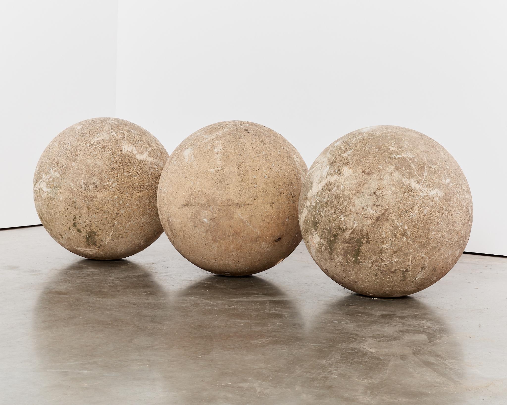 XXL brutalist architectural concrete spheres - of significant historical value For Sale 2