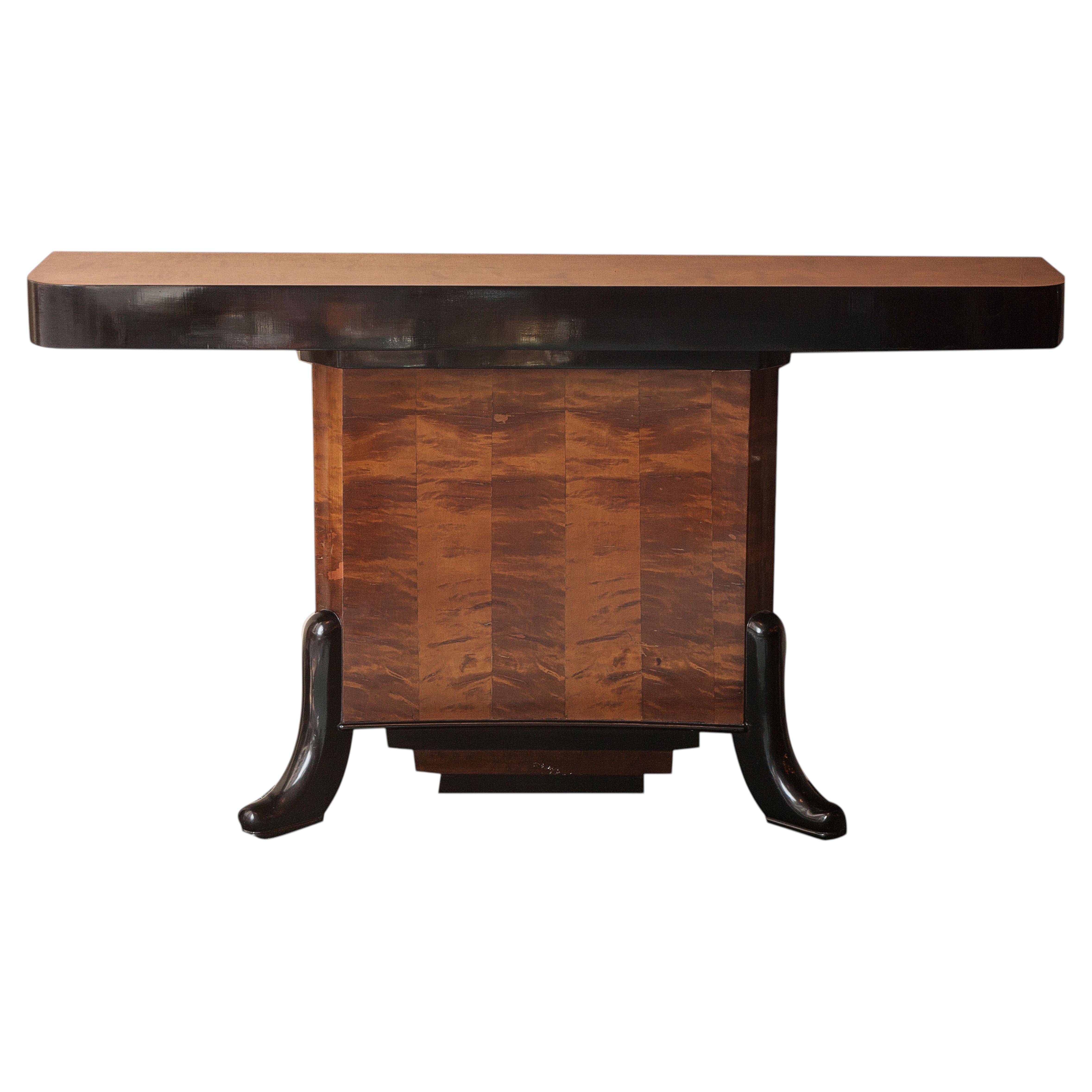 Console France, 1920, Art Deco in Wood